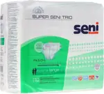 Seni Super Trio Подгузники для взрослых, Extra Large XL (4), 10 шт, 130-170 см фото