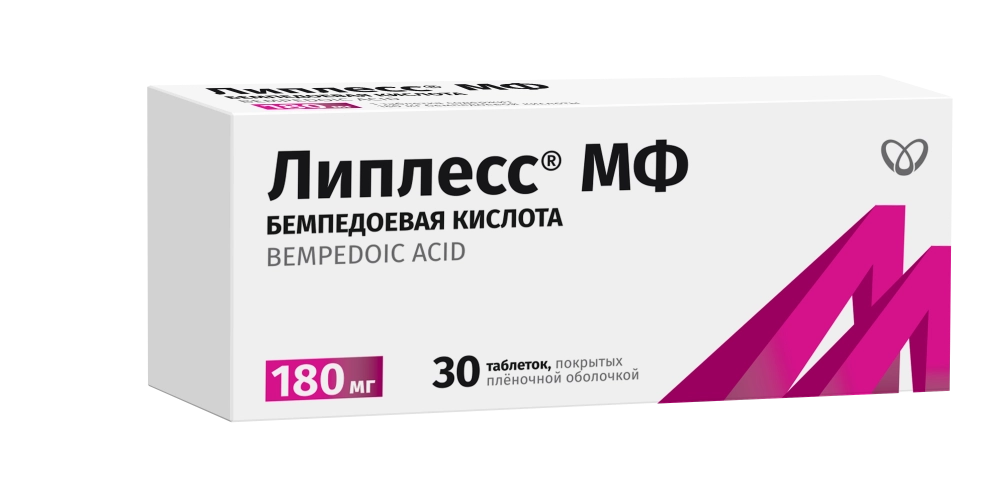 Липлесс МФ, 180 мг, таблетки, покрытые пленочной оболочкой, 30 шт. фото