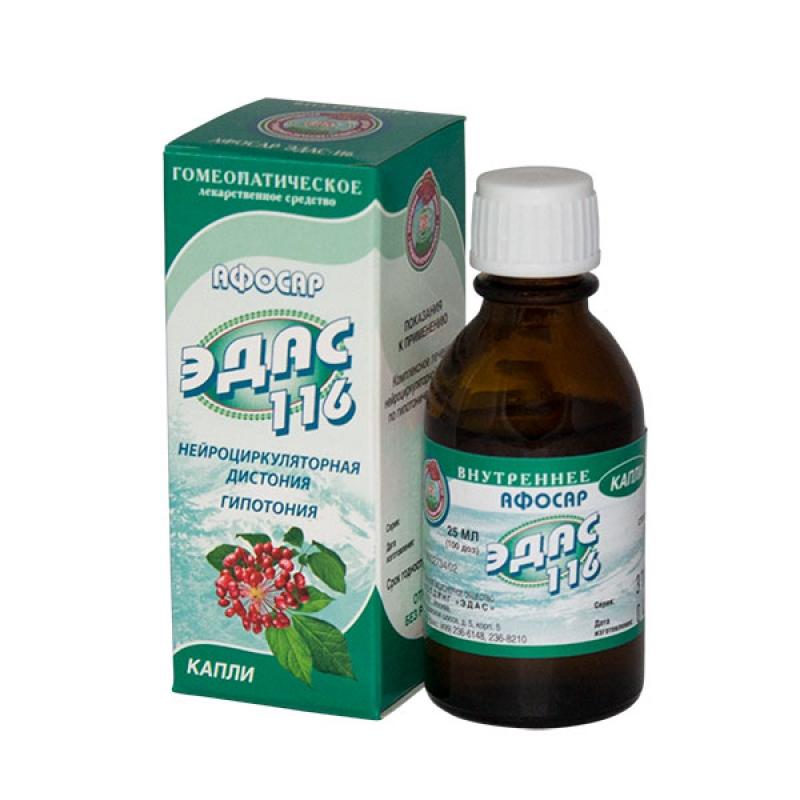Эдас-116 Афосар, капли для приема внутрь гомеопатические, 25 мл, 1 шт. фото