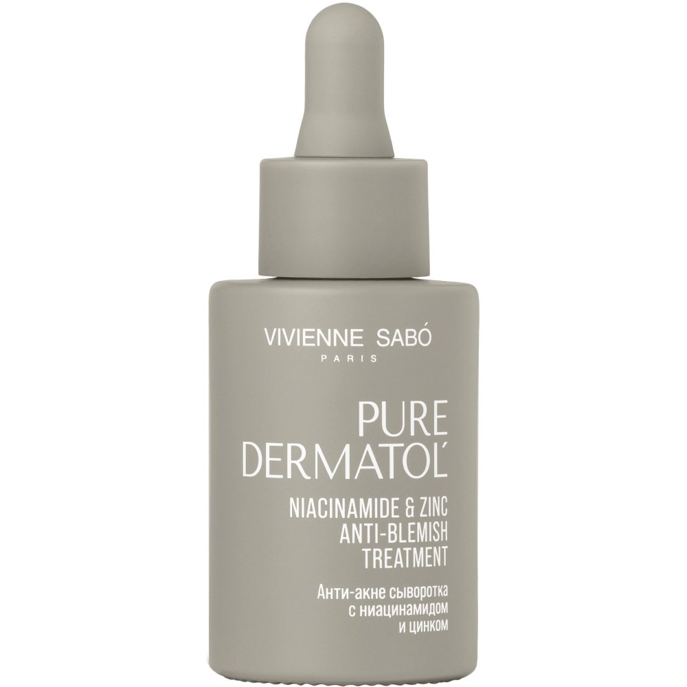 Vivienne sabo pure dermatol анти-акне сыворотка с ниацинамидом и цинком, сыворотка для лица и шеи, 30 мл, 1 шт. фото