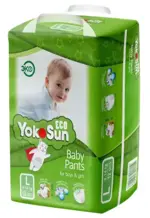 Yokosun Eco подгузники-трусики детские, L, 12 шт, 9-14 кг фото