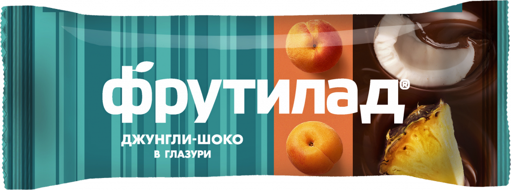 Фрутилад, батончик, 40 г, 1 шт, джунгли-шоколад фото