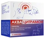 Аквацитрамон, гранулы для приготовления раствора для приема внутрь, 3 г, 5 шт. фото