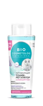 Bio Cosmetolog Тоник-регулятор сужающий поры, тоник для лица, 260 мл, 1 шт, матирующий фото