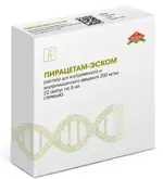 Пирацетам-Эском, 200 мг/мл, раствор для внутривенного и внутримышечного введения, 5 мл, 10 шт. фото