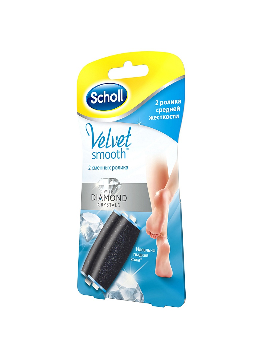 Scholl Сменные роликовые насадки, 2 шт, средней жесткости фото