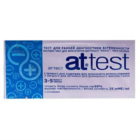 Attest Тест на беременность, 1 шт. фото