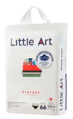 Little Art Подгузники детские, M 6-9 кг, 66 шт. фото