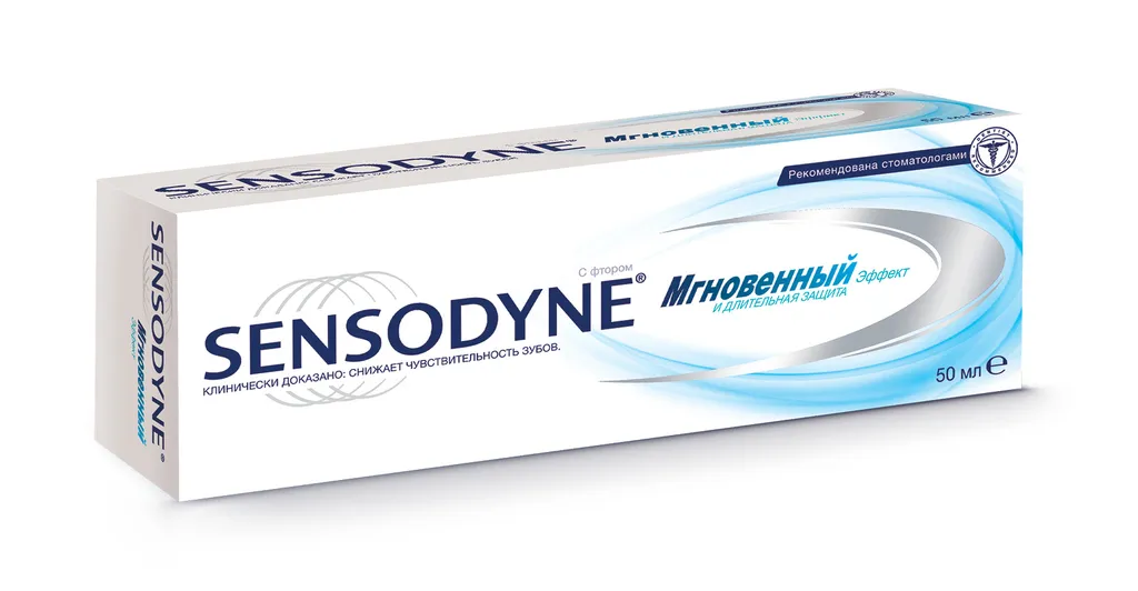 Sensodyne Зубная паста мгновенный эффект, паста зубная, 50 мл, 1 шт. фото