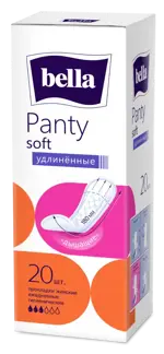 Bella Panty Soft, прокладки ежедневные, 20 шт, удлиненные фото
