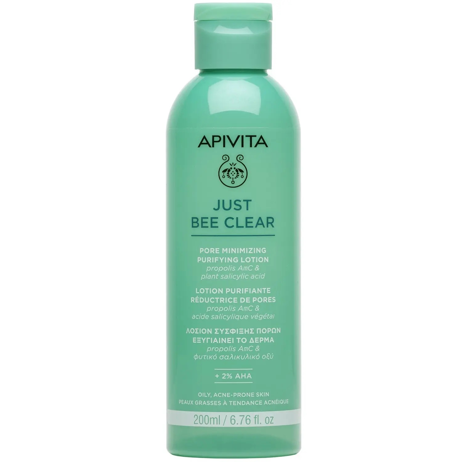 Apivita Just Bee Clear лосьон очищающий сужающий поры, лосьон, 200 мл, 1 шт. фото