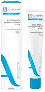 Achromin Маска-пленка с активированным углем анти-акне, маска для лица, 75 мл, 1 шт. фото