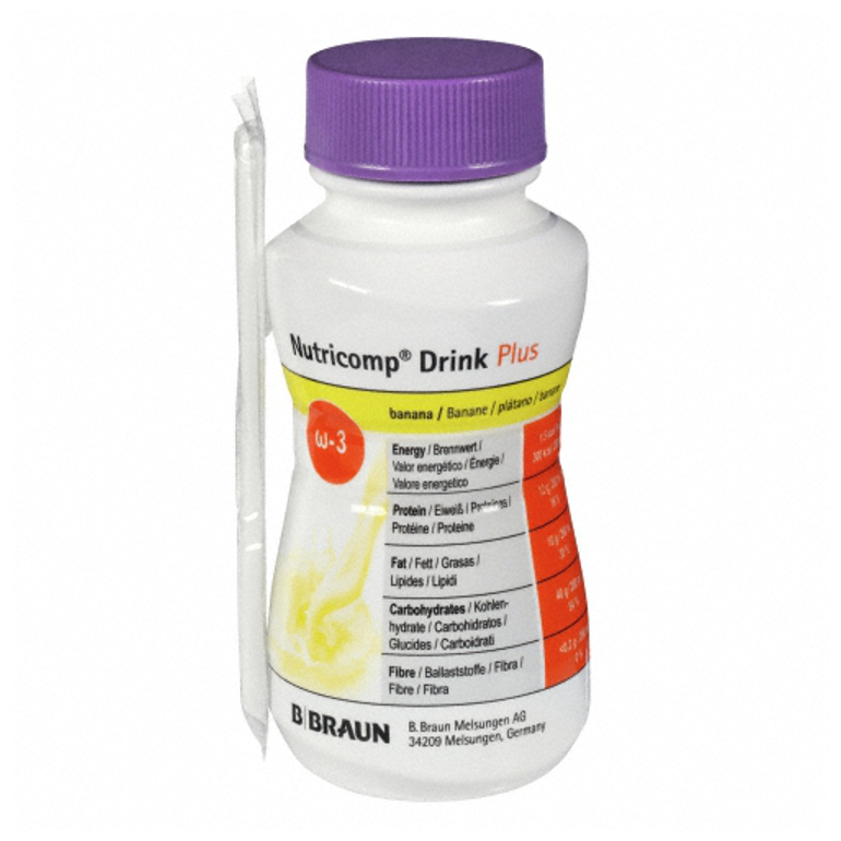 Нутрикомп Дринк Плюс, смесь для энтерального питания, 200 мл, 1 шт, клубника фото