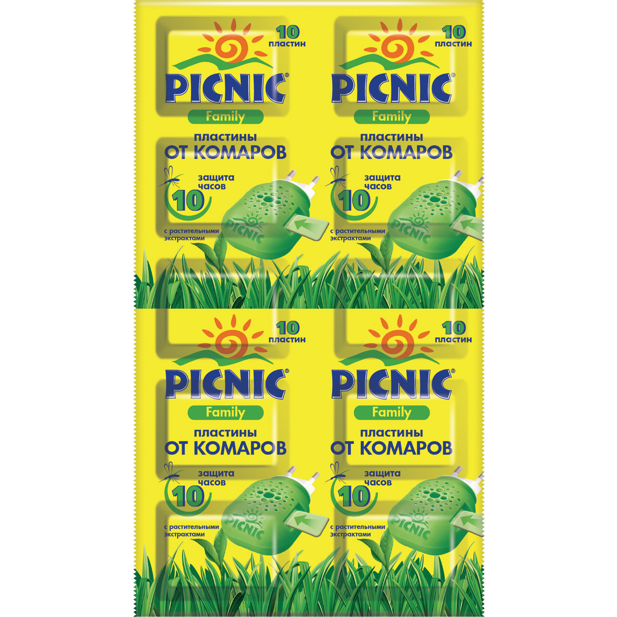 Picnic Family Пластины от комаров, 10 шт. фото