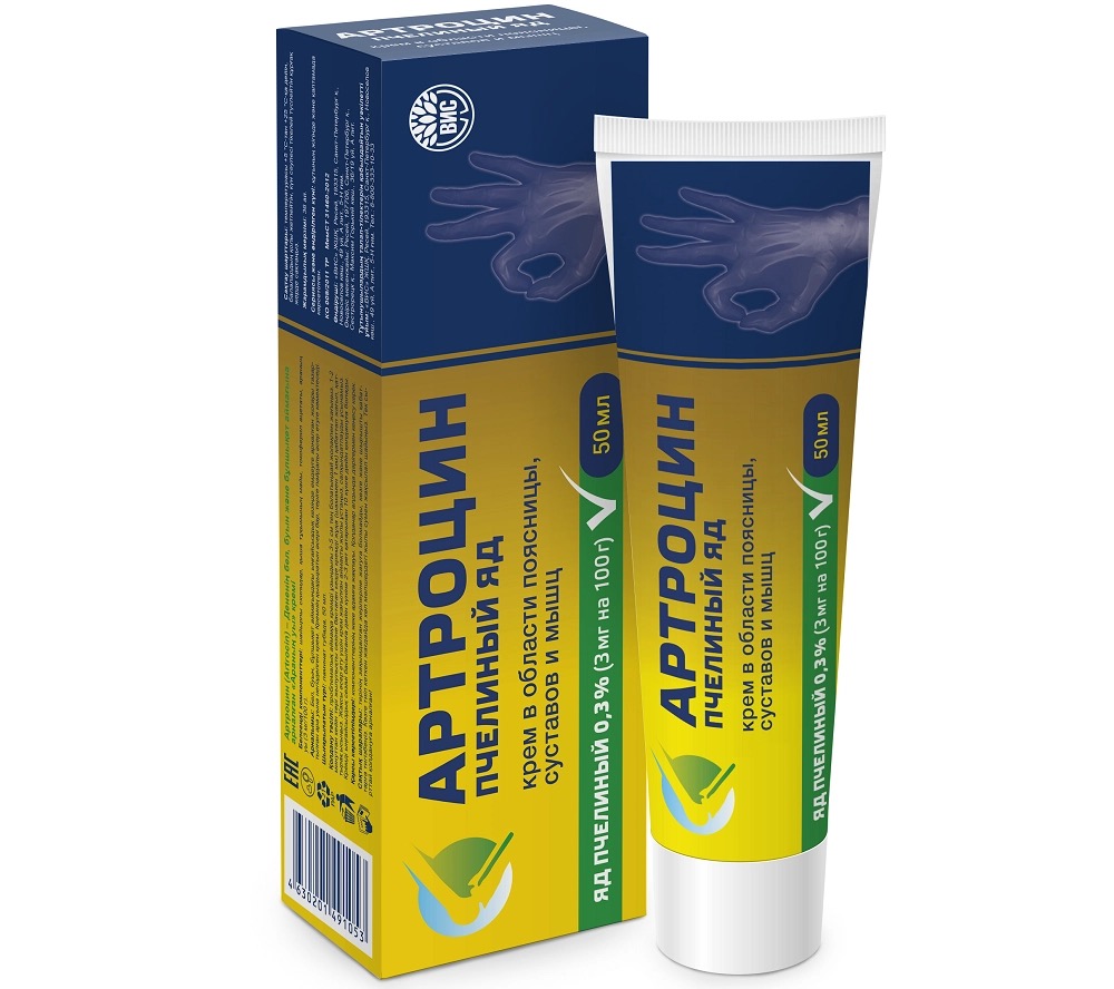 Артроцин Пчелиный яд, крем для суставов, 50 мл, 1 шт. фото