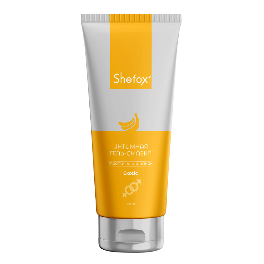 Shefox гель-смазка интимная, гель, 100 мл, 1 шт, тропический банан фото