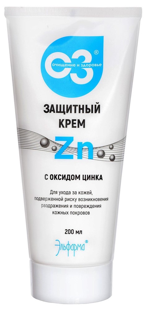 Очищение и здоровье Крем защитный, крем, 200 мл, 1 шт, с оксидом цинка фото