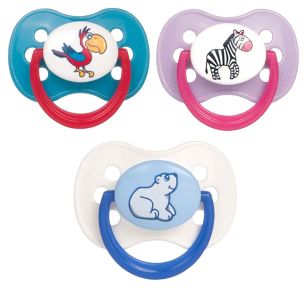 Canpol Animals пустышка латексная круглая, 1 шт, цвет в ассортименте, 6-18 мес, арт. 22/594 фото