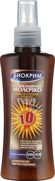 Биокрим молочко солнцезащитное, молочко, 150 мл, 1 шт, SPF 10 фото