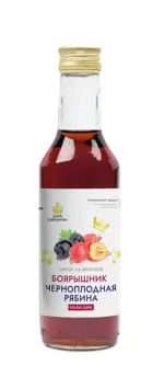 Боярышник-черноплодная рябина Сироп на фруктозе, сироп, 250 мл, 1 шт. фото