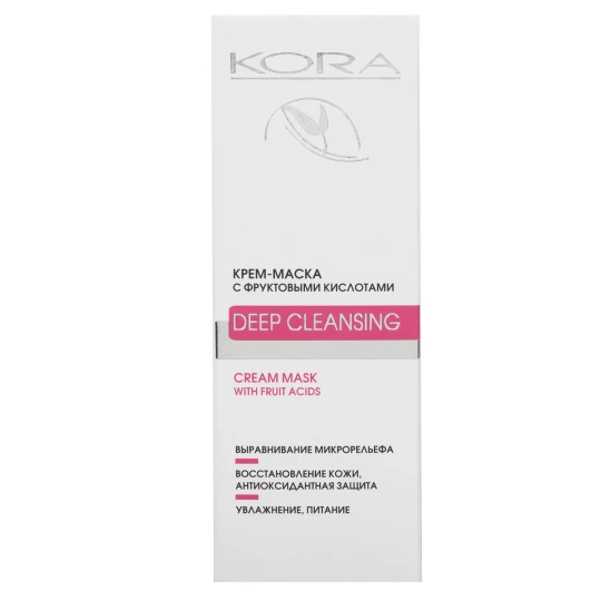 Kora Крем-маска Эксфолиант фруктовые кислоты, маска для лица, 75 мл, 1 шт. фото