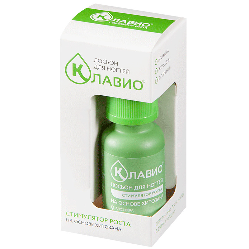 Клавио для ногтей Стимулятор роста, лосьон, 20 мл, 1 шт. фото