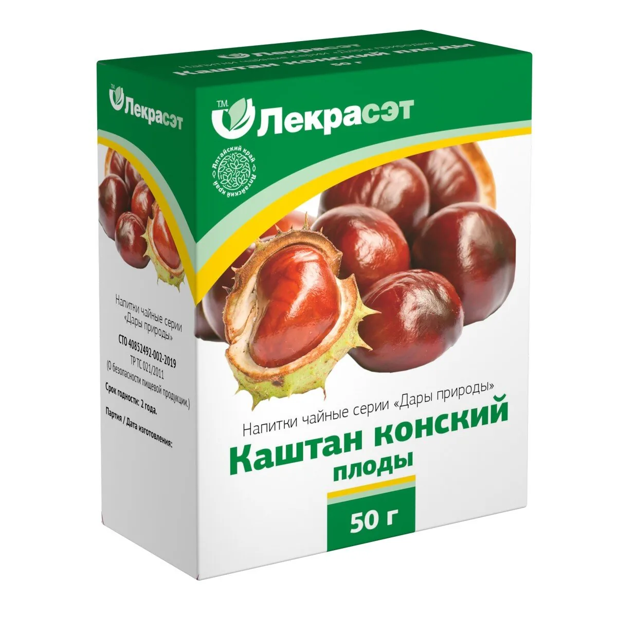 Каштана конского плоды, фиточай, 50 г, 1 шт. фото