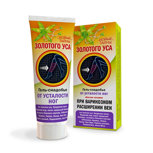 Новые тайны Золотого Уса Гель-снадобье от усталости ног, 75 мл, 1 шт. фото