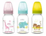 Canpol Africa Бутылочка с узким горлышком и силиконовой соской, 120 мл, 1 шт, цвет в ассортименте, 0+, арт. 59/100 фото