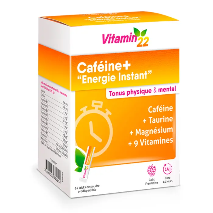 Vitamin 22 Cafeine+, порошок для приготовления раствора для приема внутрь, 14 шт. фото