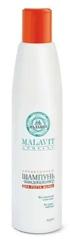 Малавит шампунь-кондиционер биоактивный для роста волос, шампунь-кондиционер, 250 мл, 1 шт. фото