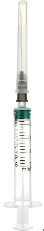SFM Шприц инъекционный одноразовый 3-х компонентный, 2 мл, шприц в комплекте с иглой, 10 шт, 22G (0,7х40) фото 2