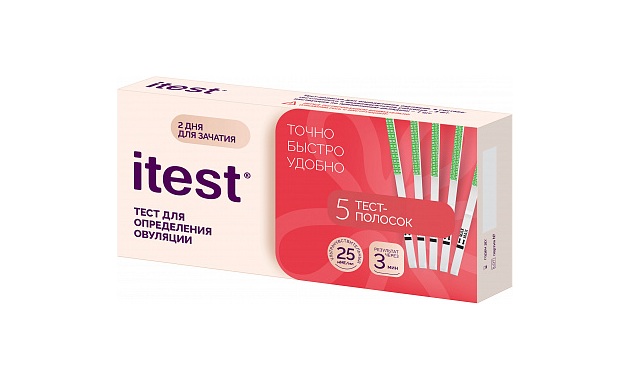 Itest Тест для определения овуляции, 25 мМЕ/мл, 5 шт. фото