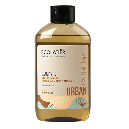 Ecolatier Укрепляющий Шампунь против ломкости волос, шампунь, 600 мл, 1 шт, ши и магнолия фото