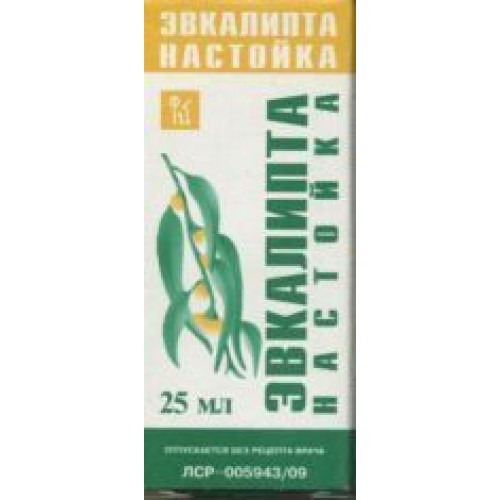 Эвкалипта настойка, настойка, 25 мл, 1 шт. фото
