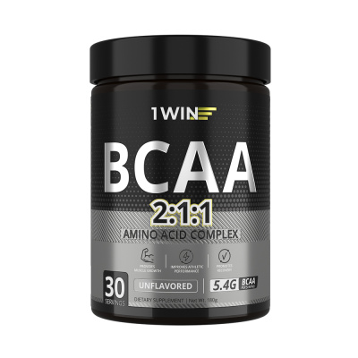 1WIN BCAA 2:1:1, порошок, 180 г, 1 шт, без вкуса, 30 порций фото