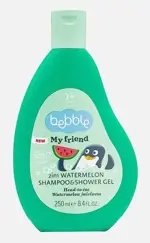 Bebble my friend Шампунь и гель для душа 2в1, шампунь-гель, 250 мл, 1 шт, с ароматом арбуза фото 