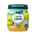 Фрутоняня детское пюре, пюре, 100 г, 1 шт, яблоко, без сахара фото 1