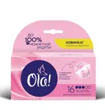 Ola! Tampons Normal тампоны Шелковистая поверхность, тампоны женские гигиенические, 16 шт, без аппликатора фото
