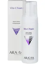 Aravia Professional Vita-C Foaming Крем-пенка очищающая, крем-пена, 160 мл, 1 шт, очищающая фото 