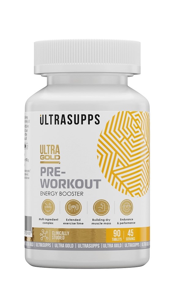Ультрасаппс ультра голд Пре-воркаут, таблетки, 90 шт. фото