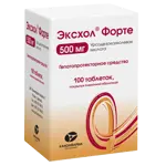 Эксхол форте, 500 мг, таблетки, покрытые пленочной оболочкой, 100 шт. фото