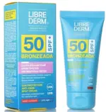 Librederm Bronzeada солнцезащитный крем для лица и декольте, крем, 50 мл, 1 шт, против пигментных пятен SPF50+ фото