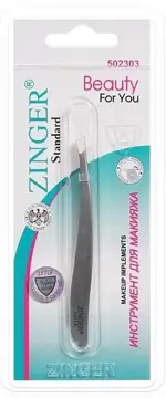 Zinger Пинцет скошенный, 1 шт, арт. 86119 BFY фото