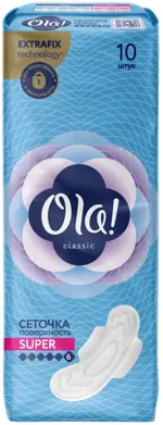 Ola Wings super top dry Прокладки, прокладки гигиенические, 10 шт. фото