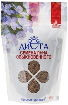 Женское здоровье Льна обыкновенного семена, семена цельные, 180 г, 1 шт. фото