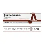 Диклофенак-Акрихин, 1%, гель для наружного применения, 40 г, 1 шт. фото 2