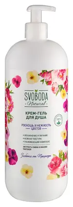 Svoboda natural крем-гель для душа роскошь и нежность цветов, гель для душа, 950 мл, 1 шт. фото