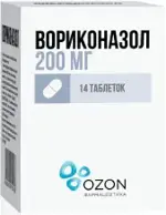 Вориконазол, 200 мг, таблетки, покрытые пленочной оболочкой, 14 шт. фото