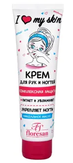 Floresan i love my skin крем для рук и ногтей комлексная защита, крем, 100 мл, 1 шт. фото